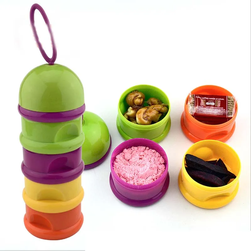 Милый дизайн 4 решетки молочного порошка формула диспенсер контейнер для