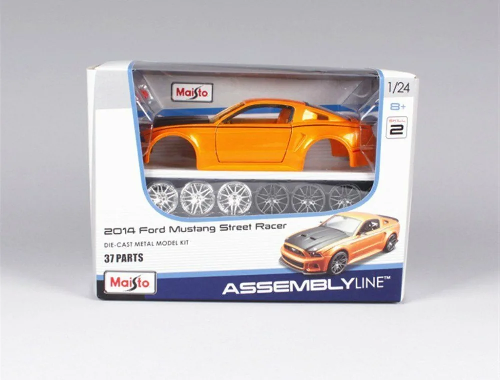 Сборка гоночного автомобиля Maisto 1:24 2014 Ford Mustang Street комплекты моделей для