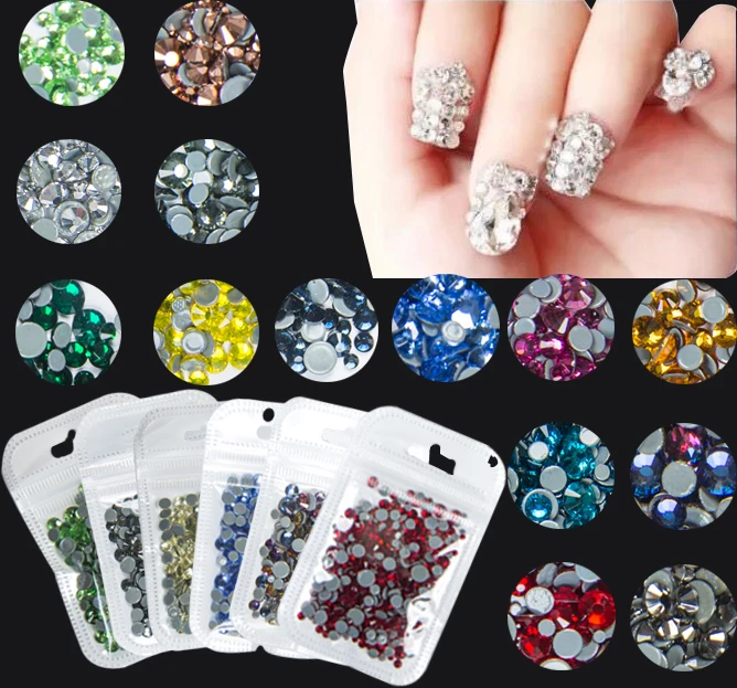 400 шт./пакет искусство ногтей исправление хрусталя и искусственного алмаза AB 40
