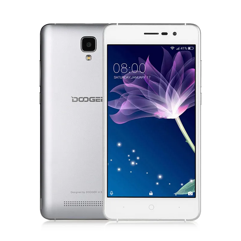 Doogee X10 мобильного телефона 5.0 дюйма IPS 8 ГБ Android6.0 смартфон Dual SIM MTK6570 1.3 ГГц 5.0MP 3360 мАч
