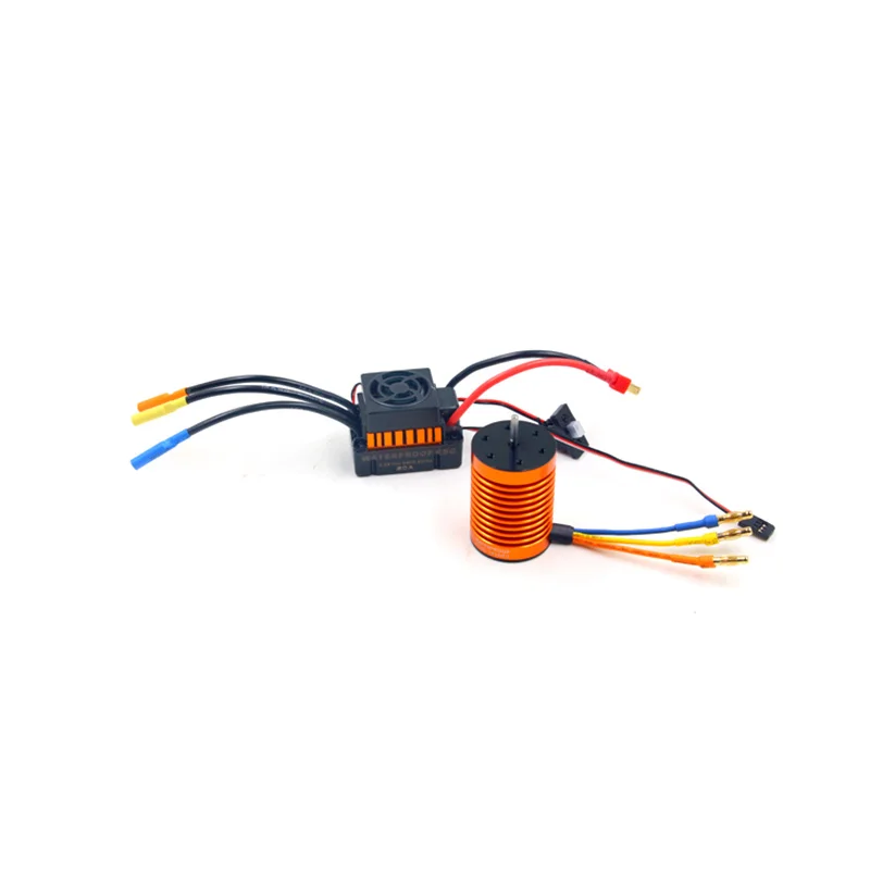 RC бесщеточным Мотором 3650 3930KV 4 х полюсной inrunner 60A esc комбо водонепроницаемый