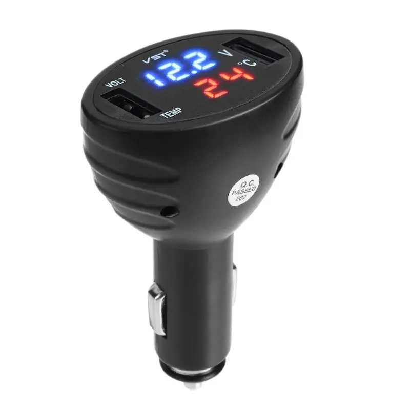 Автомобильное зарядное устройство с двумя USB портами 12 В/24 В|Зажигалка| |