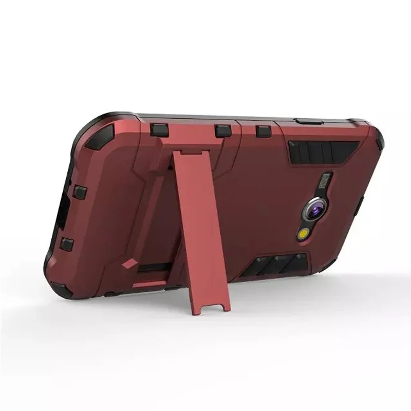KUERPooB Для Samsung J1 (2016) J120F Броня Combo Случаи Мобильного Телефона Поддержка Держатель