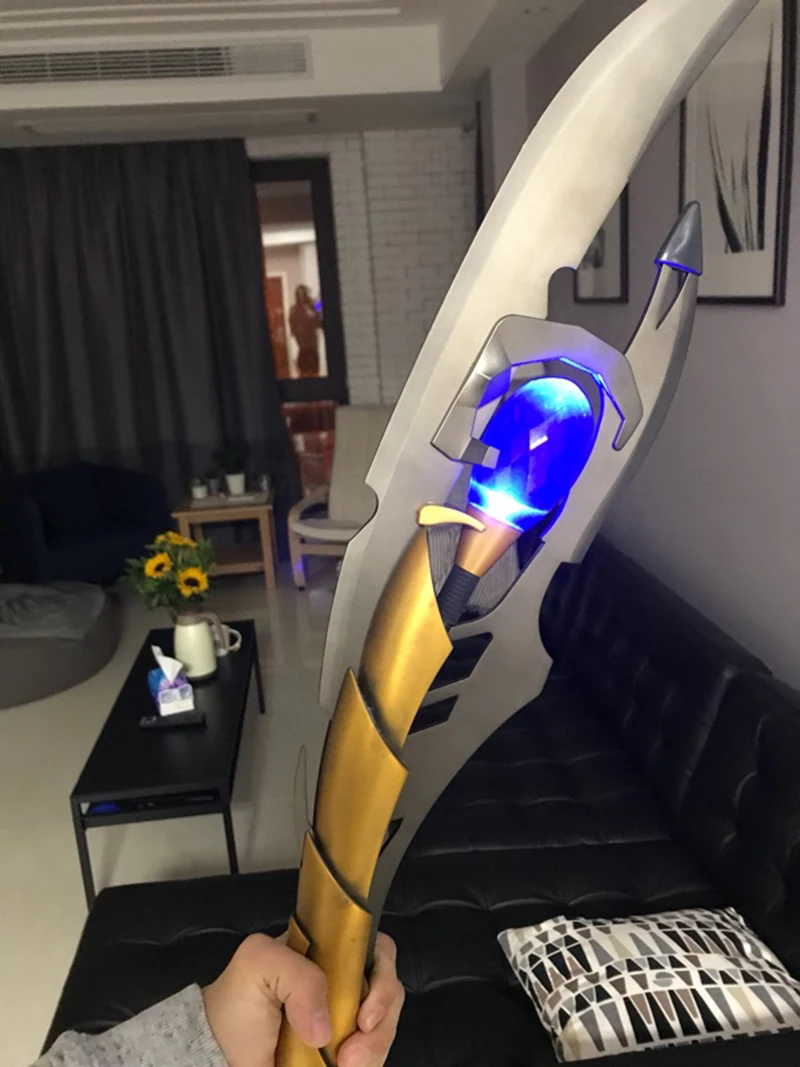 [Сделано в металле] 1:1 115 см металлические Loki Chitauri скипетр светодиодный светильник