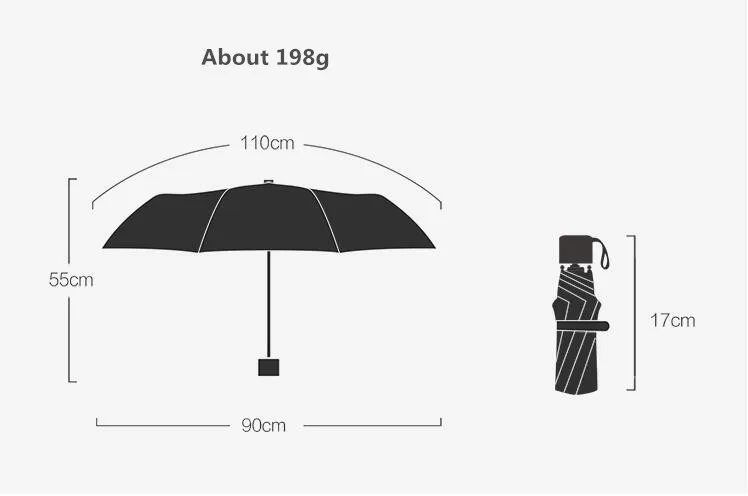 

Five fold ultra-light mini sun umbrella sunscreen anti-UV female folding sunny umbrella sunscreen pocket umbrella
