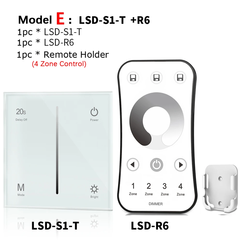 Настенная сенсорная панель AC Triac Dimmer 220 в 230 В 110 288 Вт беспроводной РЧ с