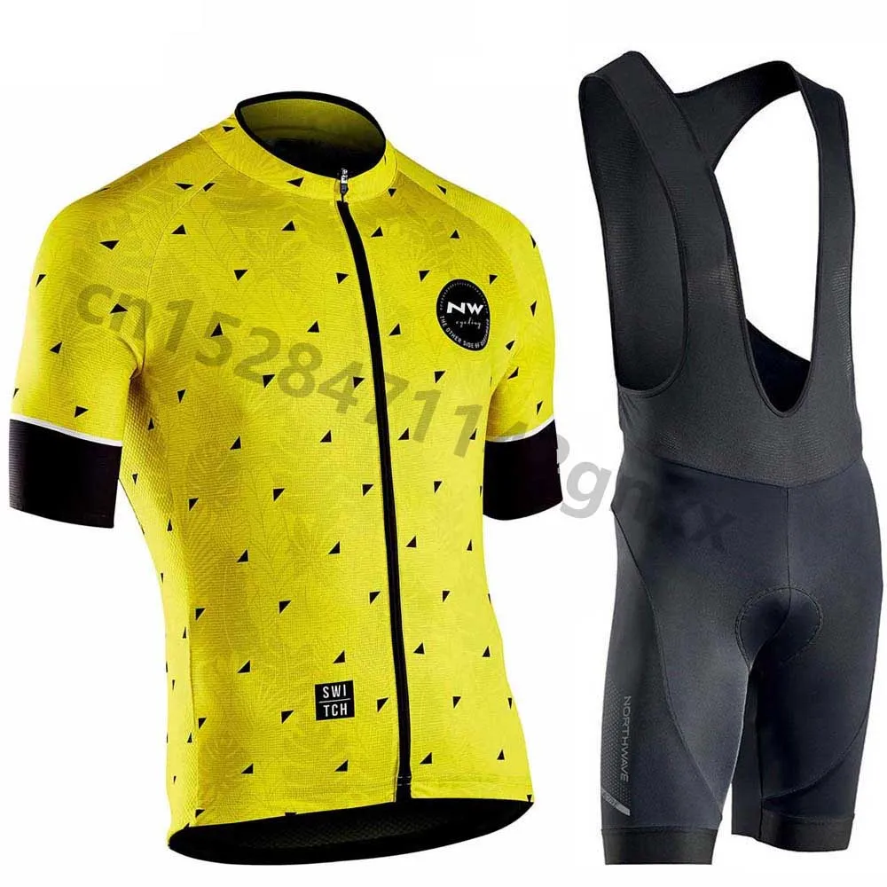 Northwave NW Cycling Jersey Set Summer Short Sleeve triathlon Bicycle Cycling Clothing Breathable New Ropa Ciclismo Maillot - Цвет: 17