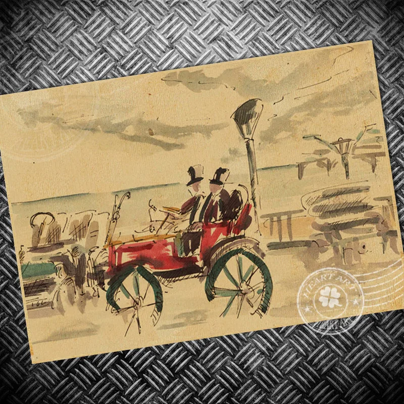 Винтажный постер на велосипед ретро старая картина бар клуб гостиная дом