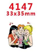 4147 30 шт мультяшный персонаж плоское украшение из смолы PR 4000 - Цвет: 4147