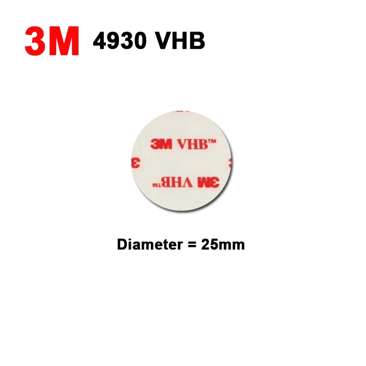 3M Double Sided acrylic Foam adhesive tape VHB 4930 Die cutting high performance white color/25MM Circle/we can offer other size