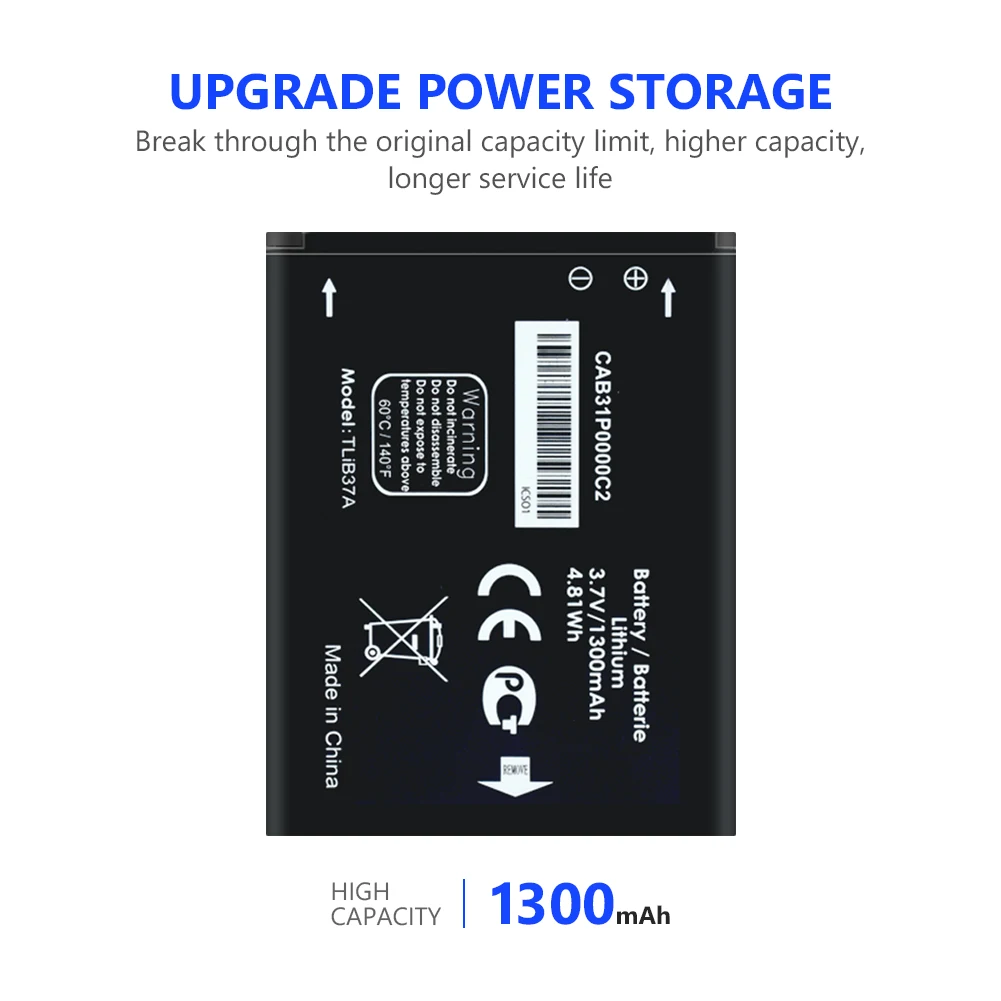 Литий полимерный аккумулятор CAB31P0000C2 3 7 в 1300 мАч для Alcatel One Touch M Pop OT 5020 Tli014A1