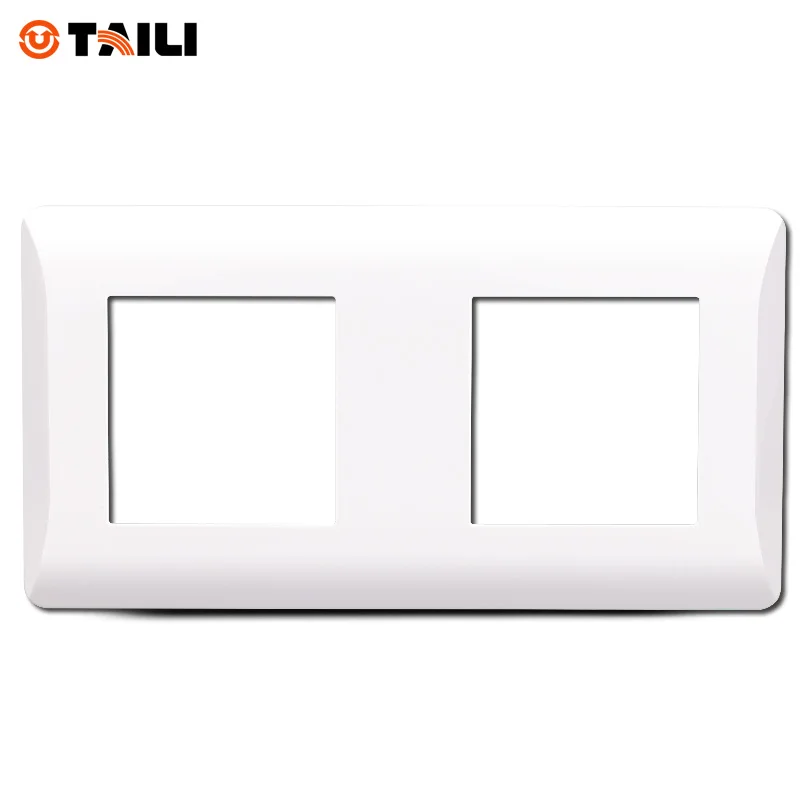 Tai 2 gang frame фронтальная пластина для настенного выключателя настенное гнездо DIY