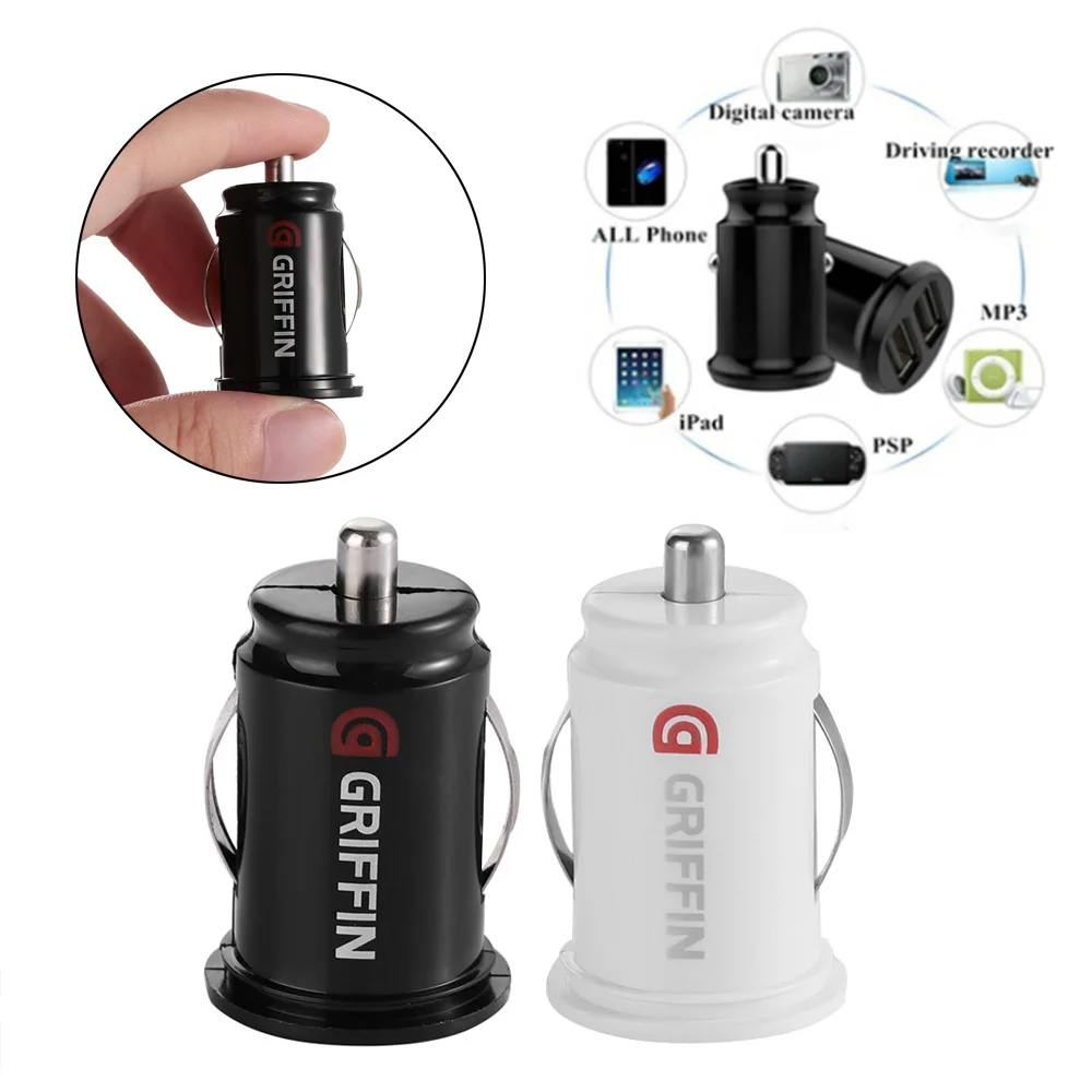 Мини автомобиль грузовик двойной 2 Порт USB зарядное устройство адаптер для