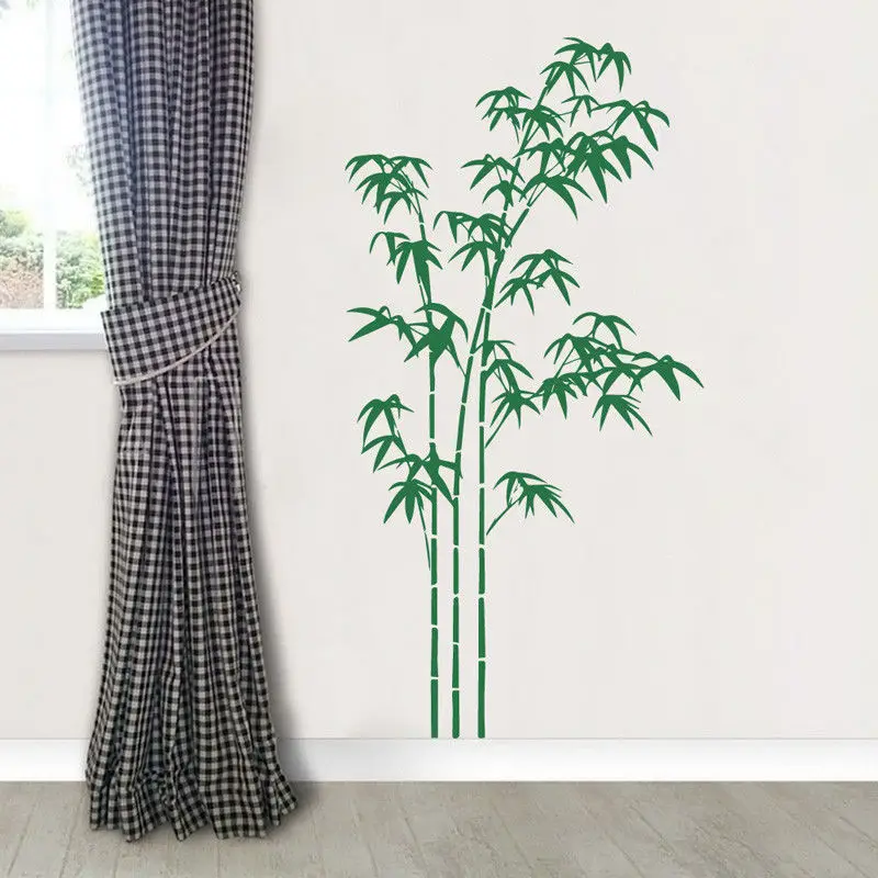 YOYOYU 40 colors Vinyl wall sticker Bamboo Plant Pattern Removeable Wall Decal Bedroom Saloon Home Decor Art Poster DIY ZX117 | Дом и сад