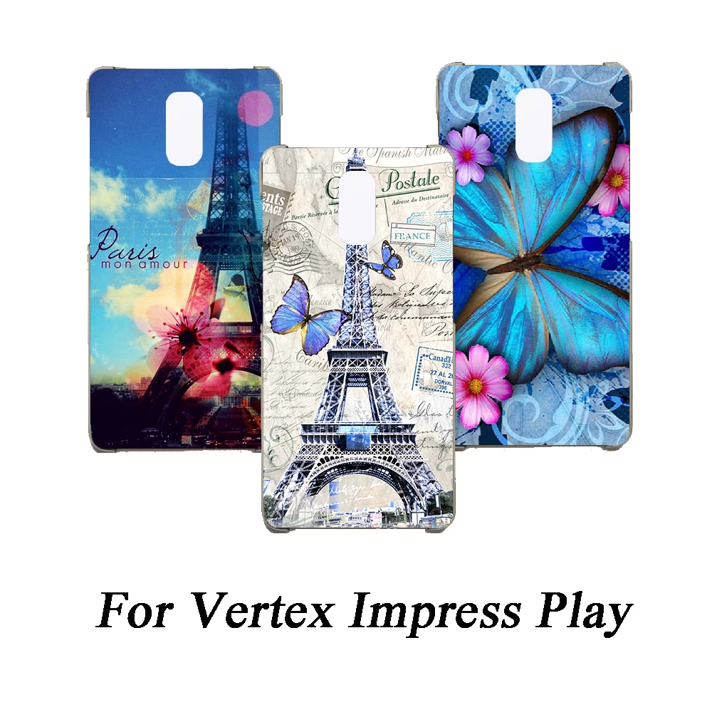 Цветной чехол с рисунком для Vertex Impress Play гелевый защитный из ТПУ задней панели