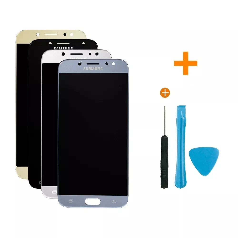Супер AMOLED ЖК-дисплей для samsung Galaxy J7 J700 SM-J700F J700H J700M J700H/DS сенсорная установка преобразователя экрана+ наклейка