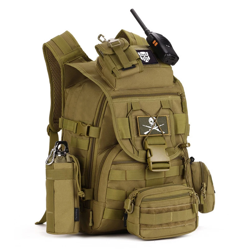 ACU/CP/Black Nylon 40L Tactical Backpack Rucksacks Military Army Bag Men Women Outdoor Waterproof Travel Hiking Camping S413|bag men|backpack