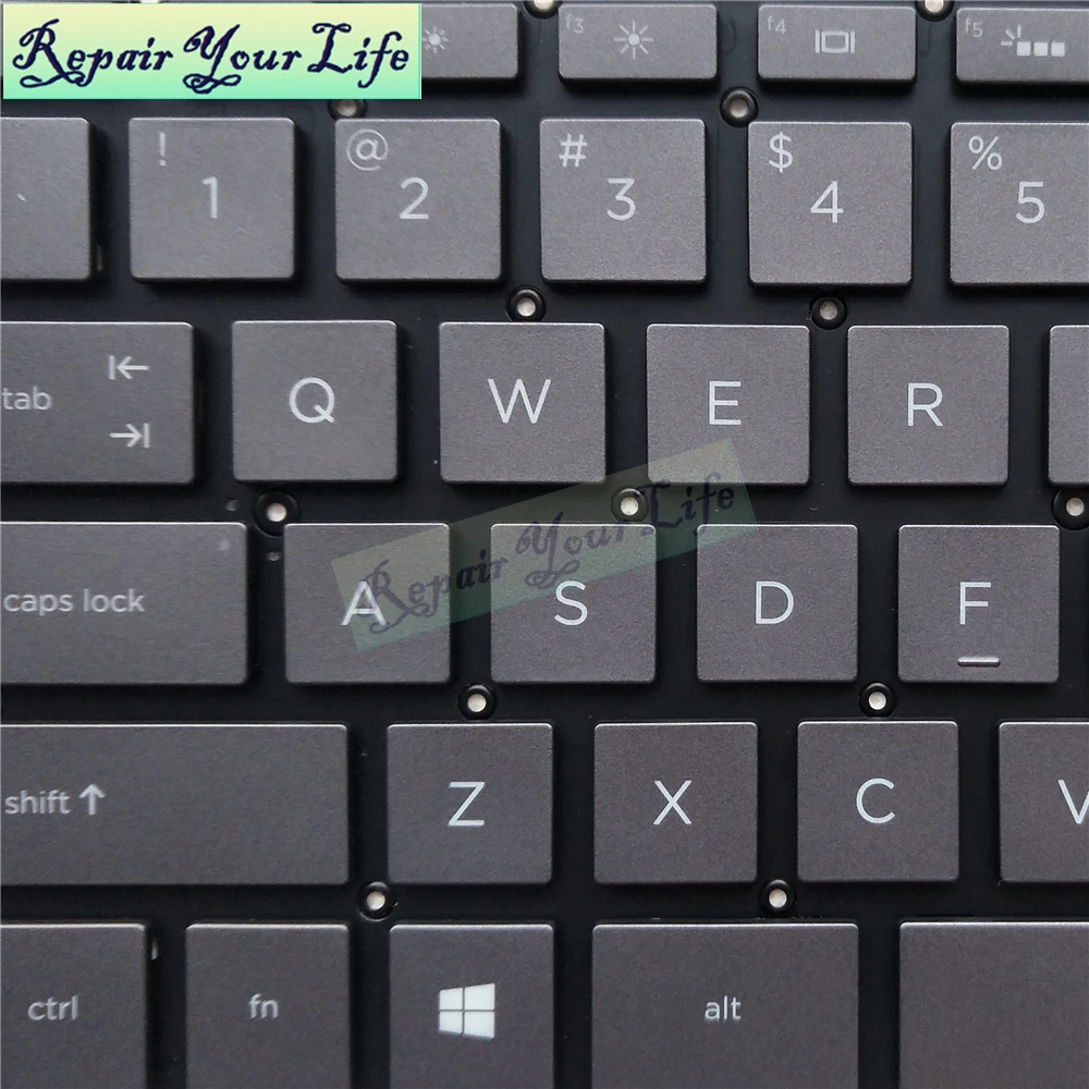 US laptop keyboard for HP x360 13-W 13-w021TU w027tu 13-W020CA English black with silver backlit 935429-001 backlight original | Компьютеры