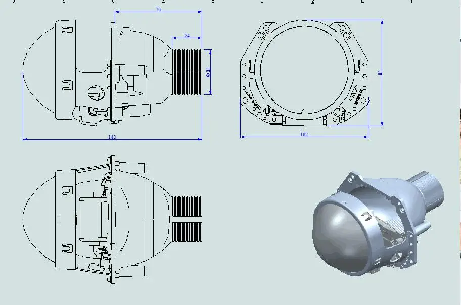 Aozoom Hela 5 H7 Hi/Low Bi-Xenon объектив HID проектор 3 дюйма проекторы с без потерь установки