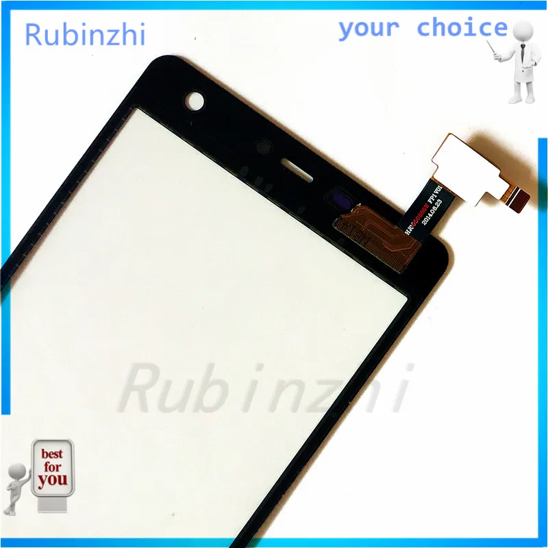RUBINZHI телефон сенсорный экран дигитайзер для THL 5000 THL5000 Сенсорная Панель переднее