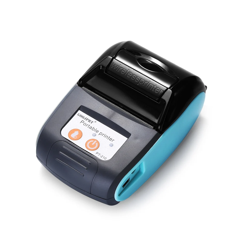 GOOJPRT PT - 210 58MM Bluetooth Thermal Printer Portable Wireless Receipt Machine For Windows Android iOS | Компьютеры и офис