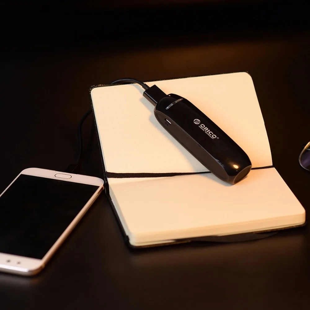 ORICO 4000 мАч 2000 мАч Внешний аккумулятор 18650 USB внешний мобильный резервный смартфон зарядное устройство для iPhone мобильный зарядное устройство 30 см USB кабель
