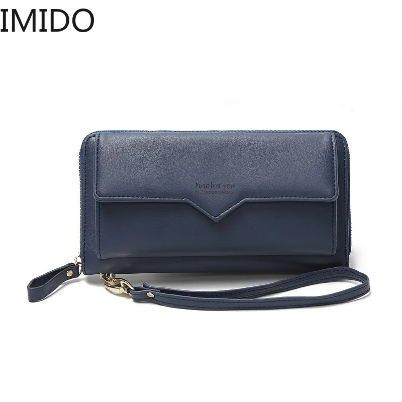 IMIDO 2019 новый брендовый дизайнерский женский кошелек Большая вместительная сумка