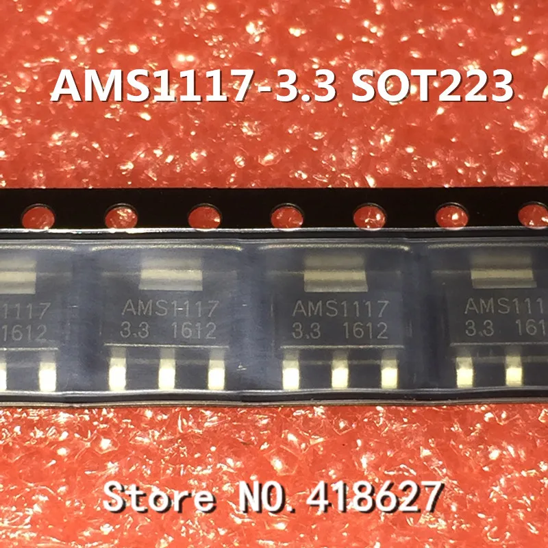 100 шт./лот AMS1117 3.3 3 V SOT 223 чип регулятора|3.3v regulator|lot lotlot 100pcs |