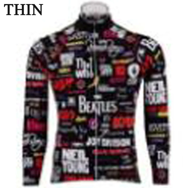 Новинка 2019 Мужская черная рубашка велосипедная Джерси с длинным рукавом Майки