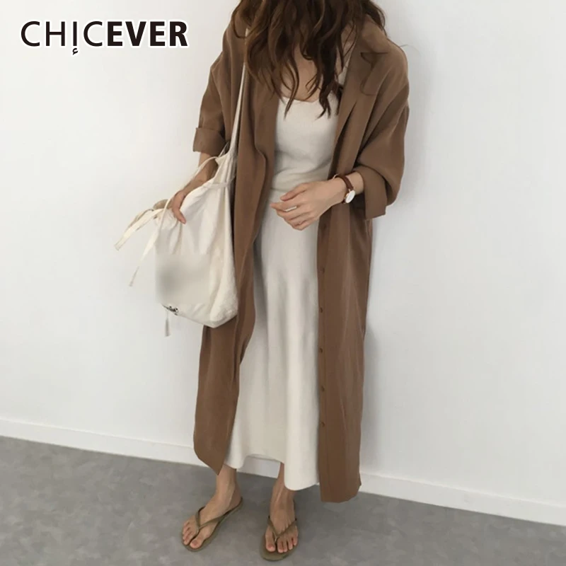 Женская блузка с длинным рукавом CHICEVER осенняя свободного размера плюс со
