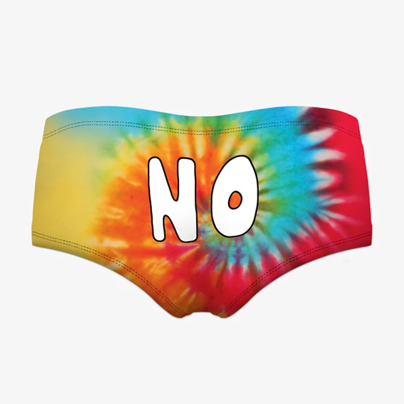 Нижнее белье для женщин с 3D принтом HAHAHA TIE DYE женское нижнее сексуальные трусы