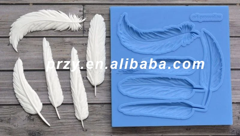 

Mold Silicone Feathers Crafts Decorating Cake Candy Fondant Mold Silicones Moulds Silicone Rubber CIQ,FDA,LFGB,CE / EU PRZY 001