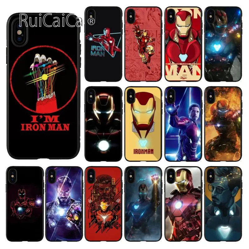 Ruicaica Marvel Avengers Endgame I'M ironman качественный чехол для телефона iPhone X XS MAX 6 6s 7 7plus 8 8Plus 5 5S