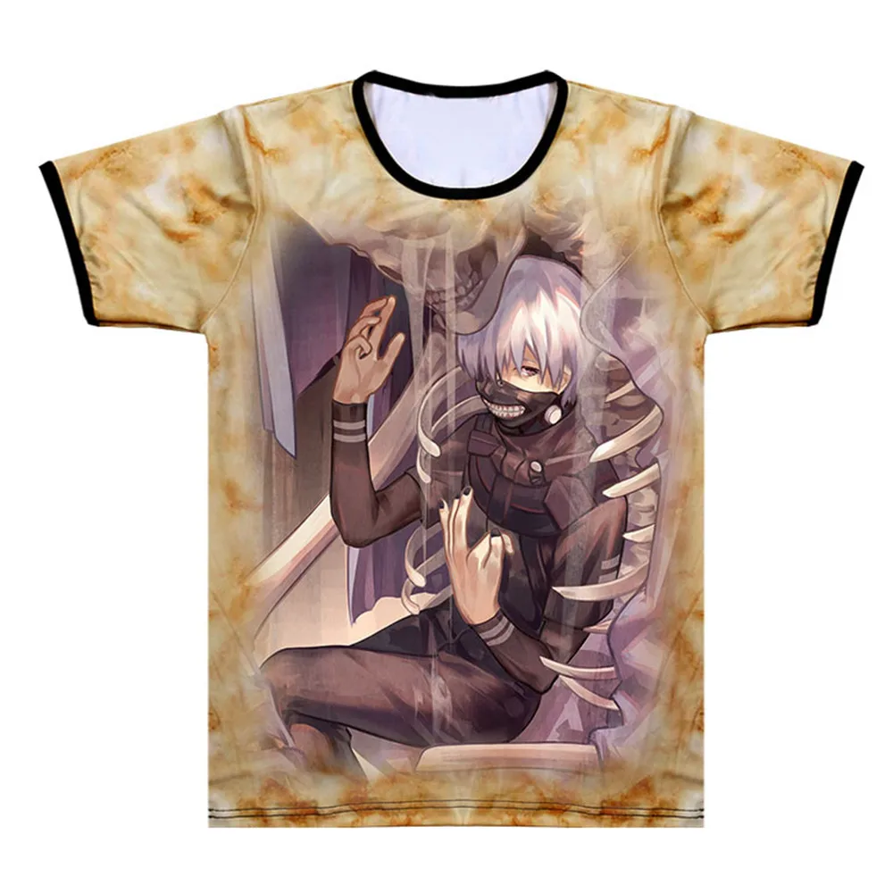 Футболка для косплея Tokyo Ghoul новая японская аниме Кен канеки костюм удобная