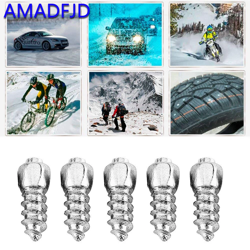 AMADFJD 100 шт. 12 мм автомобильные Шпоры колеса шипы для автомобильных шин зимних
