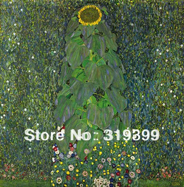 Gustav Klimt картина маслом на льняном холсте Подсолнух Бесплатная доставка DHL или FeDex