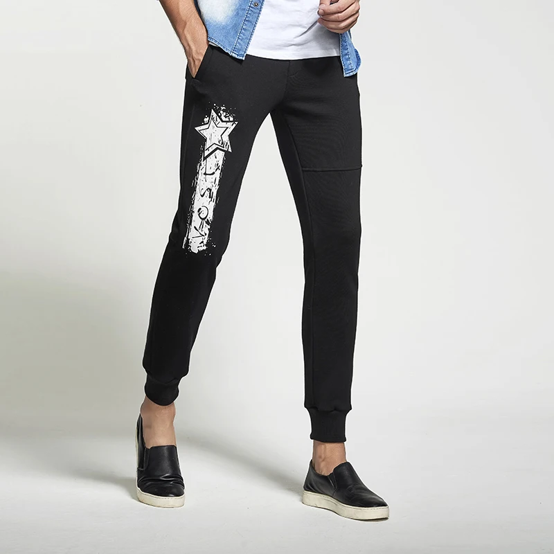 Vost2018 Чистый хлопок Повседневная мужская Штаны 100% брюки моды|fashion trousers|casual men