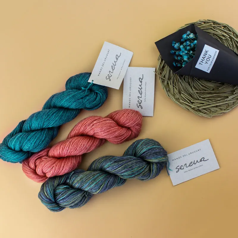 1 шт Manos Serena Cottn Baby Alpaca пряжа ручная окрашенная пряжа из Парижа