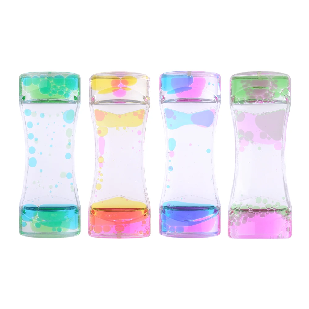 ABS жидкое масло для жидкого движения Настольная игрушка песочные часы | Дом и сад