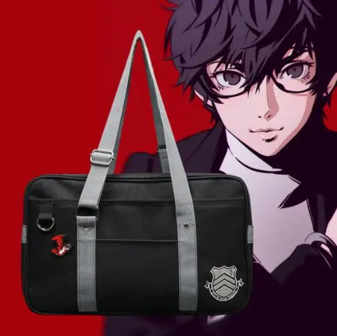 KVKY школьная сумка 40 см 5 холст мессенджер Джокер пантера Череп лиса Akira Kurusu на