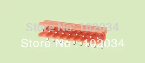 

200PCS HT396 HT396K + HT396R 6Pin 3.96mm Right Angle Plug-in Screw Terminal Block ROHS