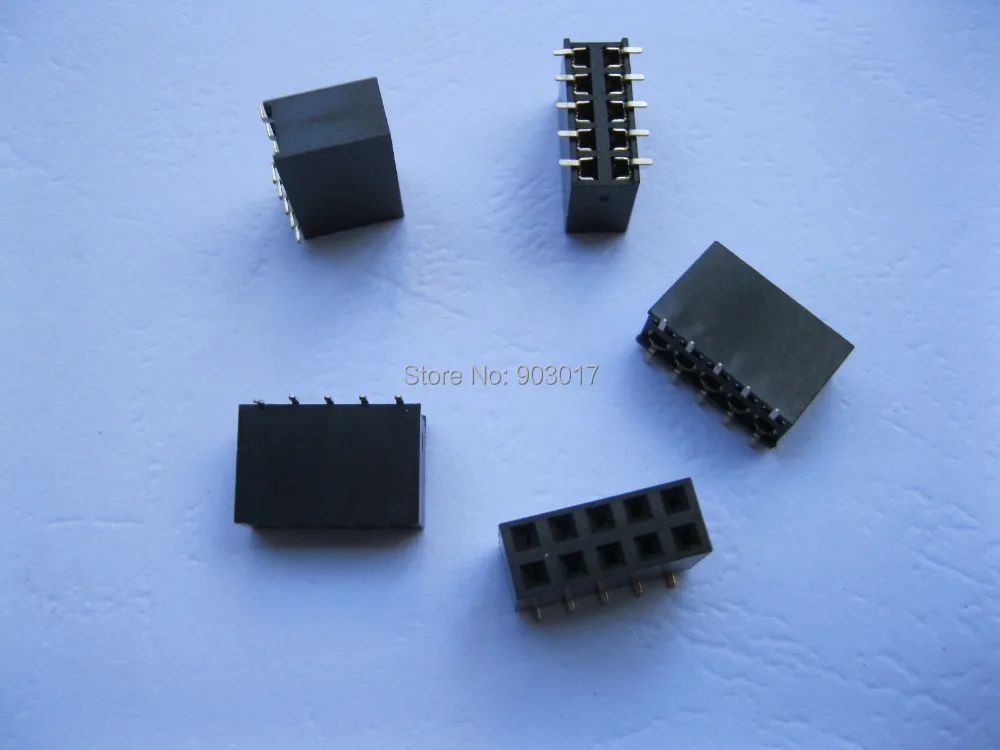 30 шт. SMD SMT шаг 2 54 мм 2x5 10 контактов хрупкий штыревой разъем двухрядная полоса с