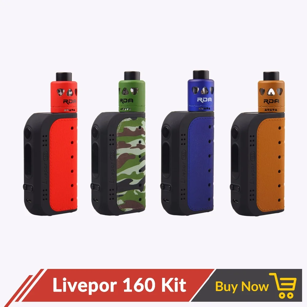 Оригинал Yosta Livepor 160 комплект коробка Вт мод с 510 IGVI RDA бак Vape Kit Aairflow контроль