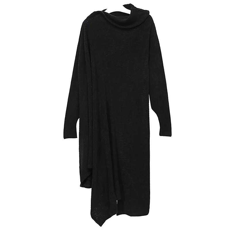 Женское трикотажное Хлопковое платье 4 цвета водолазка с длинным рукавом весна