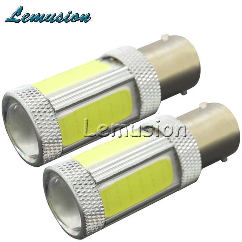 2X 1156 Ba15S S25 P21W 25W 6500K белый 2500LM COB Автомобильный светодиодный фонарь задний тормоз
