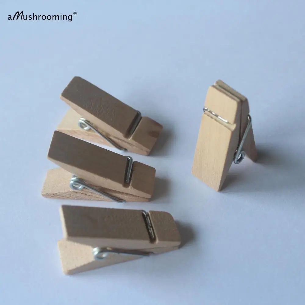 Деревянные зажимы для пищевых пакетов 20 зажимов из натурального дерева хранения