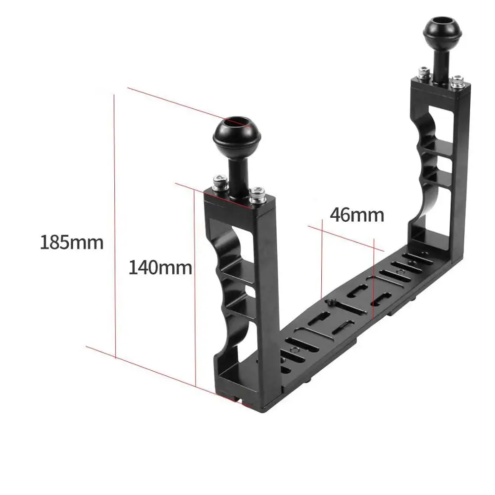 

Aluminum Underwater Diving Holder Butterfly Clip Float Arm Handle Grip Stabilizer Extension Bracket For Sports SLR Action Camera