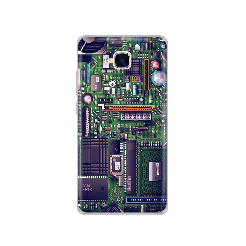 Чехол для Huawei Honor 5C силиконовая Русская версия чехол без отверстия отпечатков