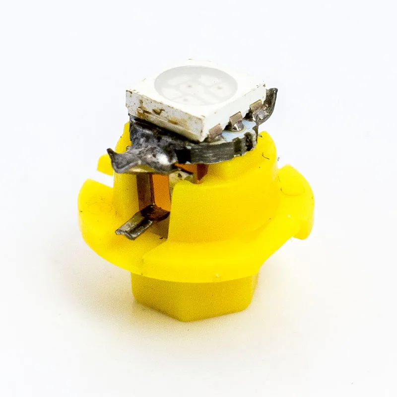 100 шт. T5 B8.4D светодиодный автомобильное освещение подсветка приборов Wedge Bulb t5 B8.4 5050