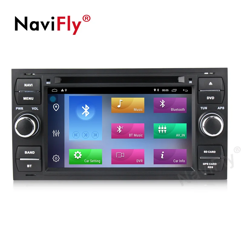 2din Android 9,1 Автомобильный dvd Радио aduio плеер gps Navi для Ford Focus 2 Mondeo S C Max Fiesta Galaxy подключения фокуса